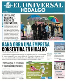Portada El Universal Hidalgo 3/7/26