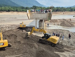 Avanza lentamente la rehabilitación de puentes en Xochiatipan tras el huracán Prisilla