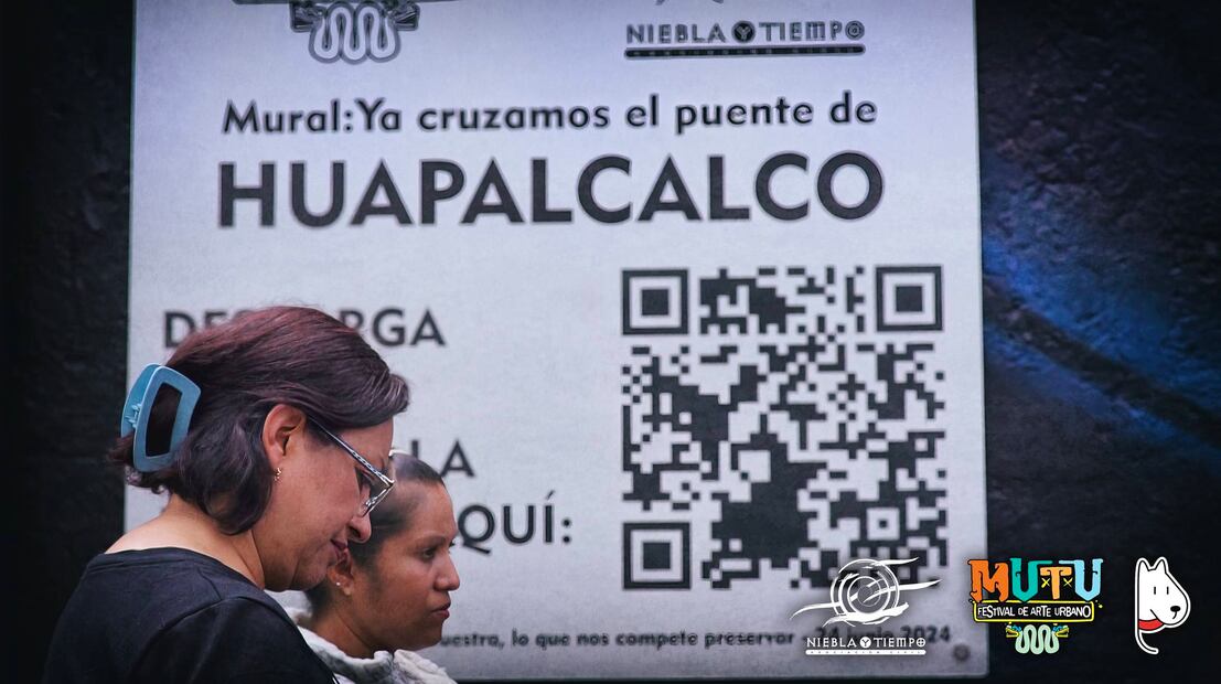 Huapalcalco celebra su primer aniversario como Zona de Monumentos Arqueológicos con un gran mural | Fcebook: Niebla y Tiempo A. C.