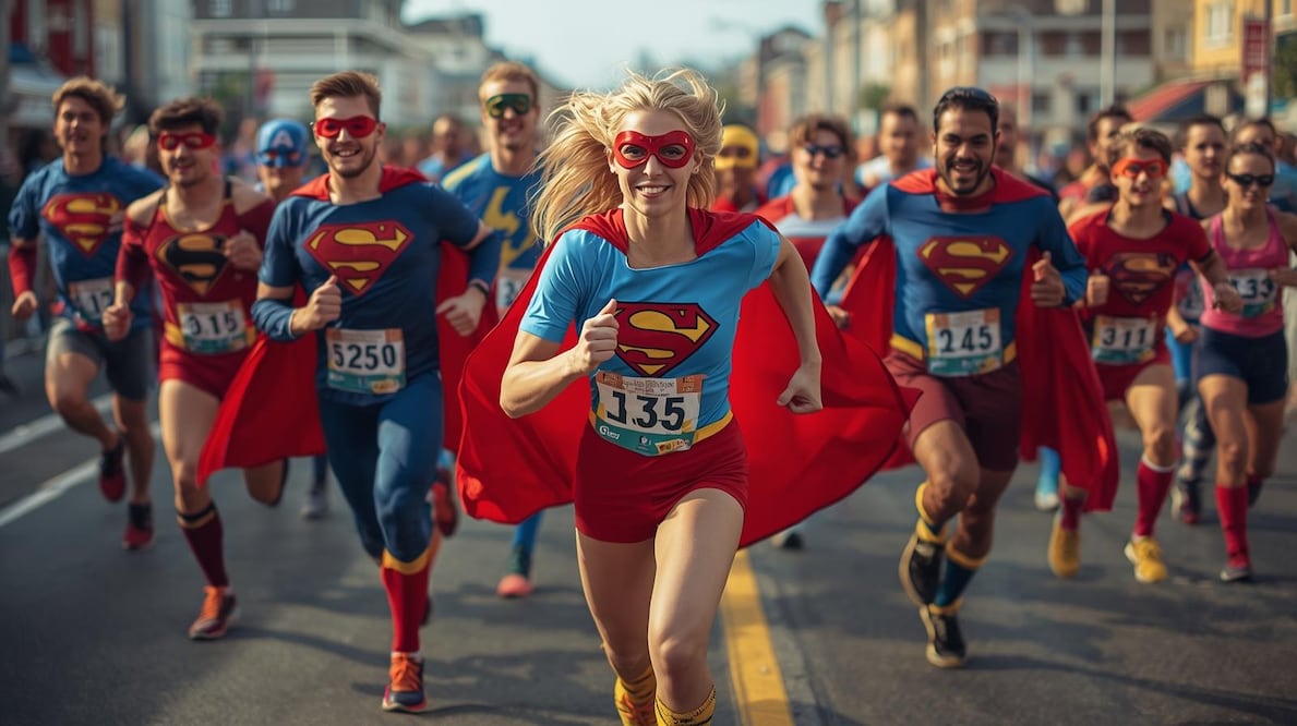 Correr también puede cambiar historias | Imagen generada con Canva IA