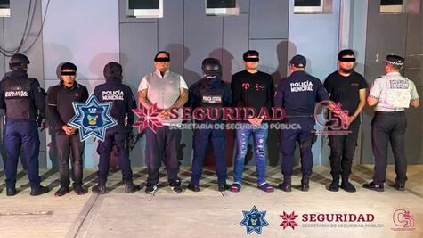 Detienen a cinco personas armadas en Huichapan; aseguran drogas, granadas y vehículos robados