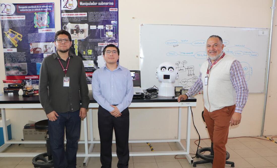 LUNA fue diseñada con piezas impresas en 3D y cuenta con cámaras y micrófonos que le permiten entablar diálogo y reconocer a las personas | Foto: especial