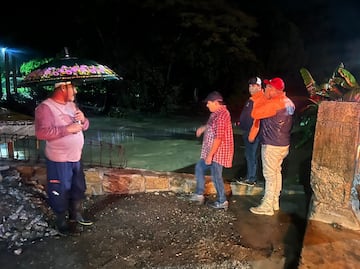 Mínimos incidentes en la Huasteca hidalguense tras paso del huracán Erick