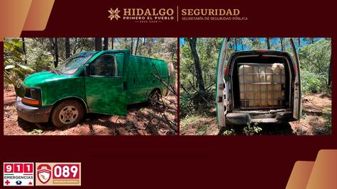 Detectan centro clandestino de almacenamiento de combustible en Cuautepec; aseguran más de 4 mil litros