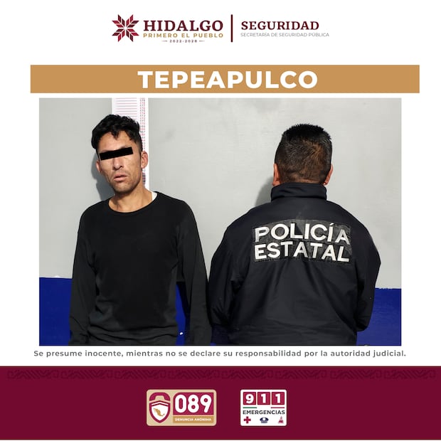 Detienen a sujeto por robo en tienda departamental de Ciudad Sahagún | Foto: SSPH