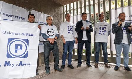 "O dejan al PAN o nos vamos"; militantes exigen renuncia de Marko Cortés y otros que han manchado al partido