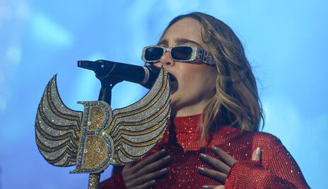 Belinda puso a bailar a Pachuca en el primer día de la feria San Francisco
