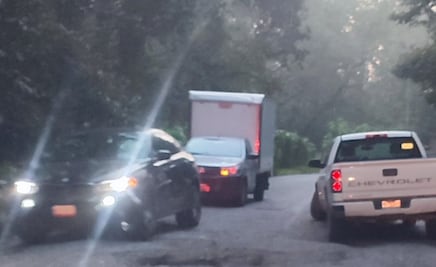 Transportistas denuncian riesgo por baches en la carretera México–Tampico