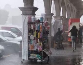 Lluvia causa afectaciones en Ixmiquilpan; PC pide calma a la población