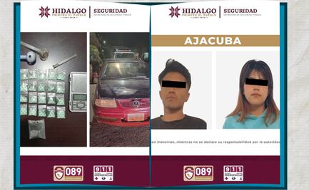 En Ajacuba detienen a 2 presuntos vendedores de drogas  