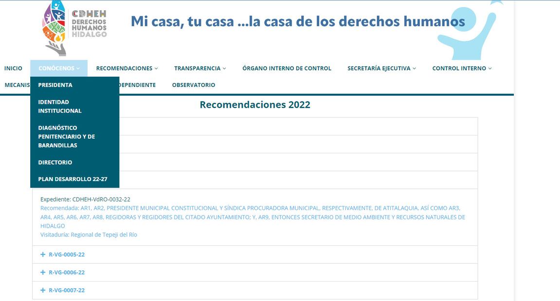 Recomendación R-VdRO-0004-22