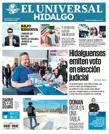 Portada El UNIVERSAL HIDALGO 02/06/25