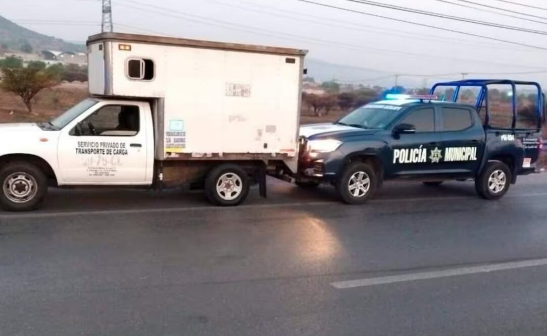Reportan persecución de Policías de Hidalgo y un presunto delincuente cuando atendían un llamado por robo con violencia (22/04/2025). Foto: Especial