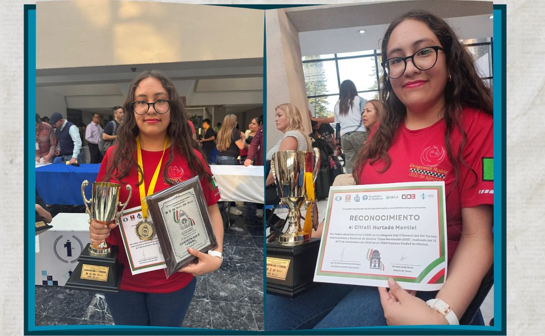 Citlalli Hurtado sigue imparable | Facebook: Club de Ajedrez Dragones Rojos