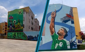 Tepeji del Río rinde homenaje a Raúl Jiménez con mural de arte urbano