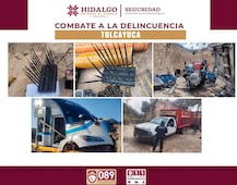 SSPH asegura predio usado para desmantelar tractocamiones robados en Tolcayuca