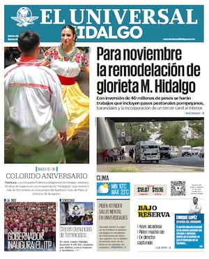 Portada El Universal Hidalgo 260825