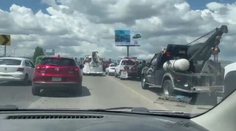 Bloqueo en la México–Pachuca por presunta extorsión de gruyeros