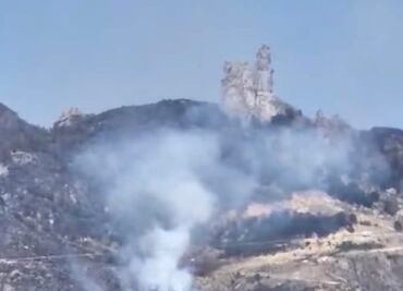 Se reaviva incendio en la zona del Cerro de los Frailes
