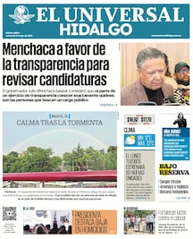 Portada El Universal Hidalgo 28/5/26