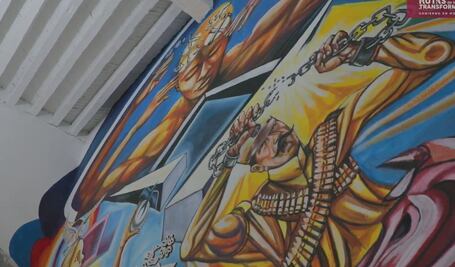 Mural en presidencia de Ixmiquilpan cuenta con aval del INAH