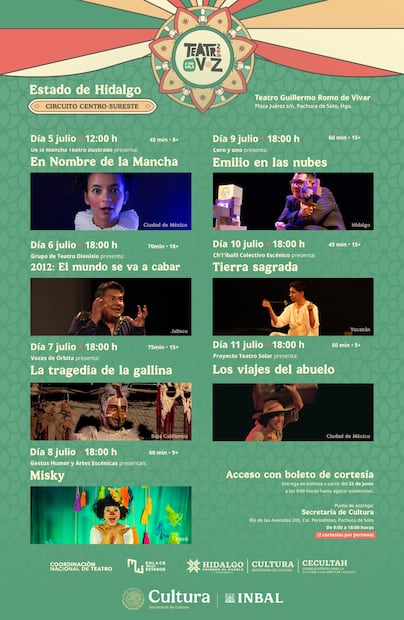 Festival de Monólogos llegará a Hidalgo con siete obras y una producción local en cartelera | Cortesía: Cultura Hidalgo