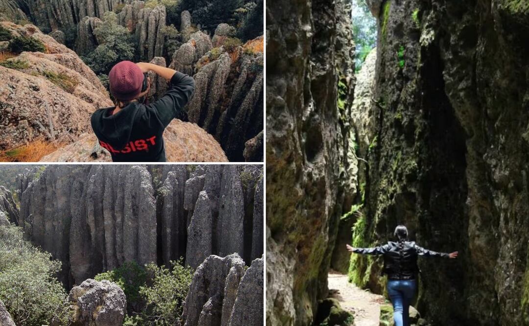 Contadero. es un laberinto natural que se ubica en Mineral del Chico en Hidalgo I Foto: Archivo El Universal