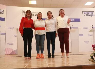 Candidatas de Chilcuautla se comprometen mejorar condición de policías y seguridad