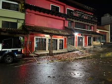 Colapsa techado del Centro Histórico de Huejutla