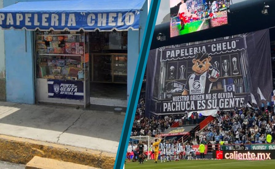 Pachuca responde con orgullo a las burlas y convierte a una papelería en símbolo de identidad