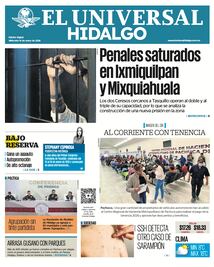 Portada El Universal Hidalgo 14/1/26