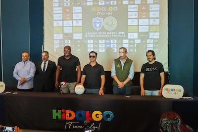 Todo listo para el juego de Leyendas del Pachuca y del América en el estadio Hidalgo 