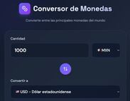 ¿Dólares a pesos? Conversor de monedas 