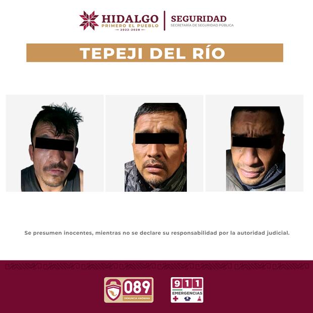 Desmantelan red de narcomenudeo en Tepeji del Río | Fotos: SSPH