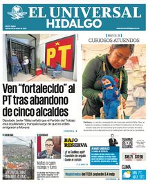 Portada El Universal Hidalgo 30/1/26