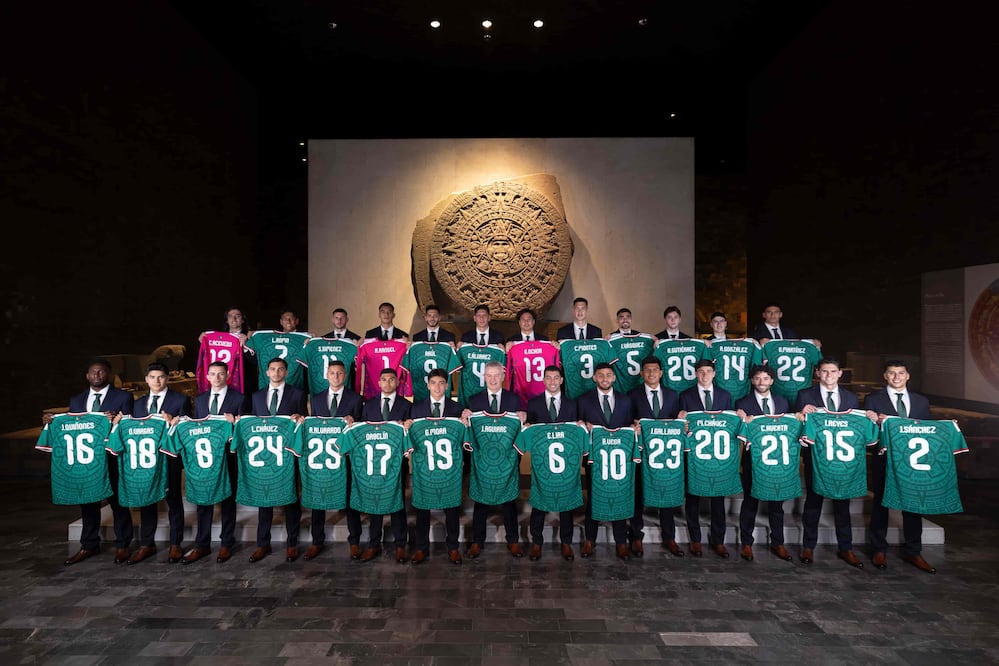 La selección mexicana se tomó la foto en el museo de Antropología I Foto: X @miseleccionmx