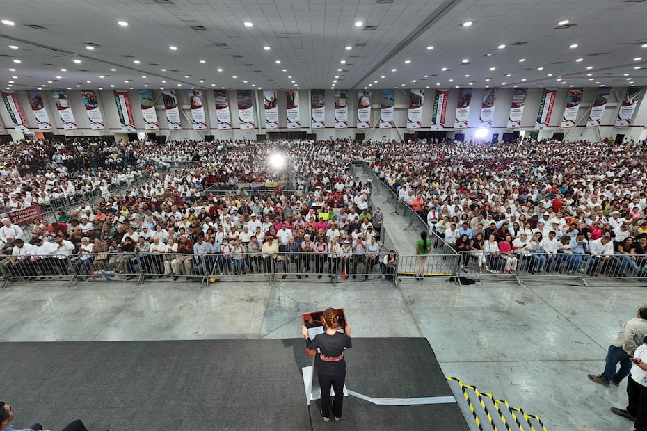 La Presidenta de México, Claudia Sheinbaum Pardo, visitó este domingo Ciudad Victoria, Tamaulipas, como parte de su gira nacional. Domingo 7 de septiembre de 2025. Foto: Agencia EL UNIVERSAL/ESPECIAL Presidencia/RDB.