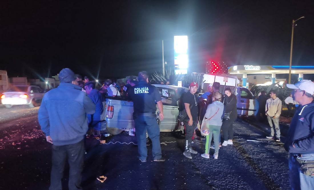 En el accidente resultaron 4 personas heridas Foto: Especial