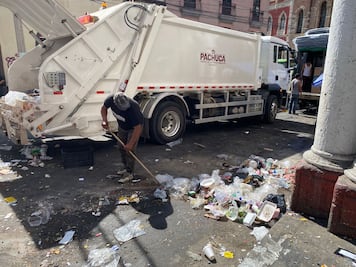 Realizan primeros recorridos del año nuevos camiones de basura en Pachuca