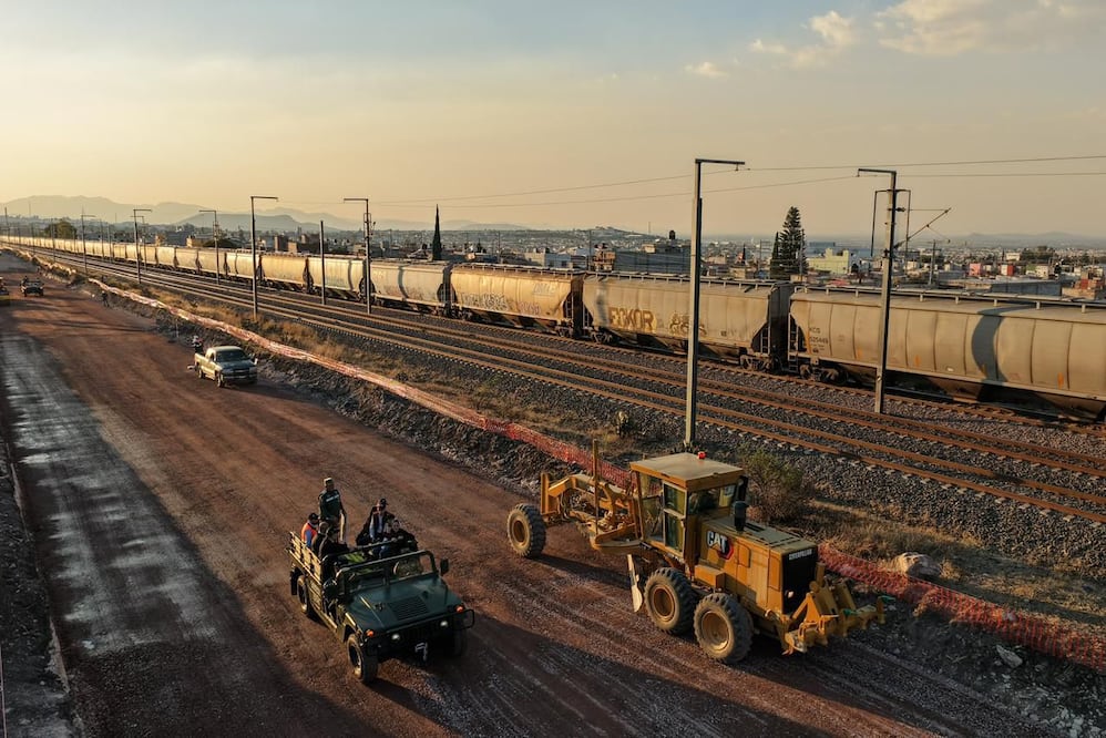 Sheinbaum supervisó el avance del tren México-Querétaro I Foto: Gobierno de México