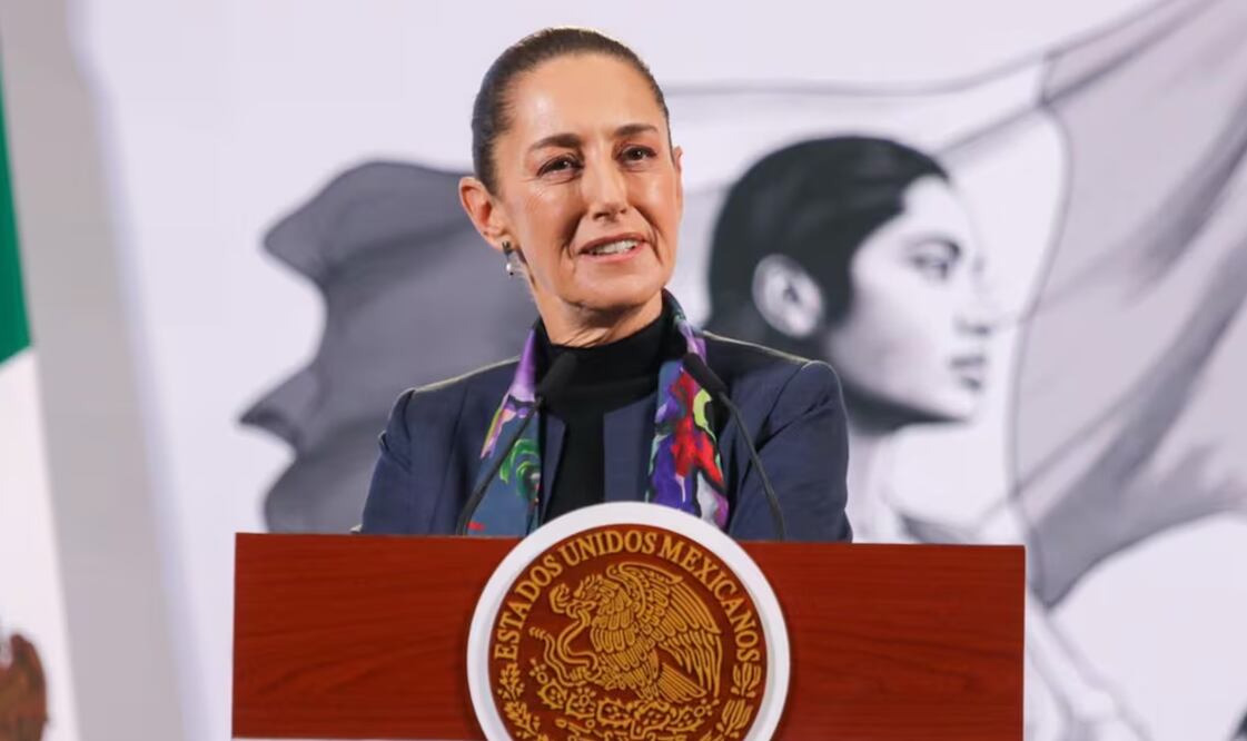 Claudia Sheinbaum, presidenta de México, en su conferencia matutina del 5 de diciembre de 2024. Foto: Axel Sánchez / EL UNIVERSAL