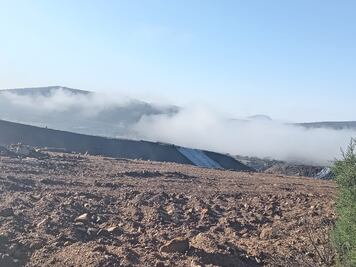 Vecinos de Epazoyucan protestan contra construcción de relleno sanitario