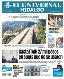 Portada El Universal Hidalgo 17/02/25