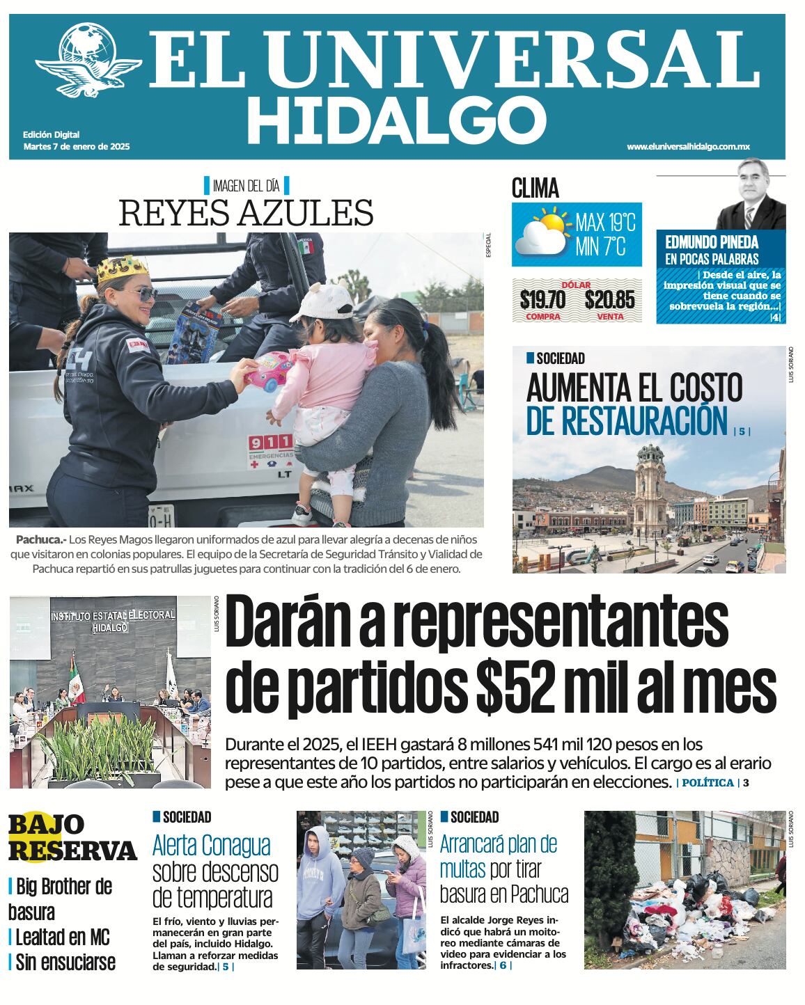El Universal Hidalgo 070125