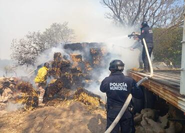 Atienden siete incendios en el municipio de Huichapan
