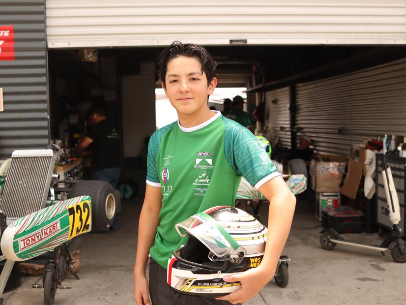 Elías Vignola, enfundado en su uniforme verde, representando a Davo Racing Team y Manolo Racing aseguró “es un orgullo competir por México". I Foto: Josué Ortiz