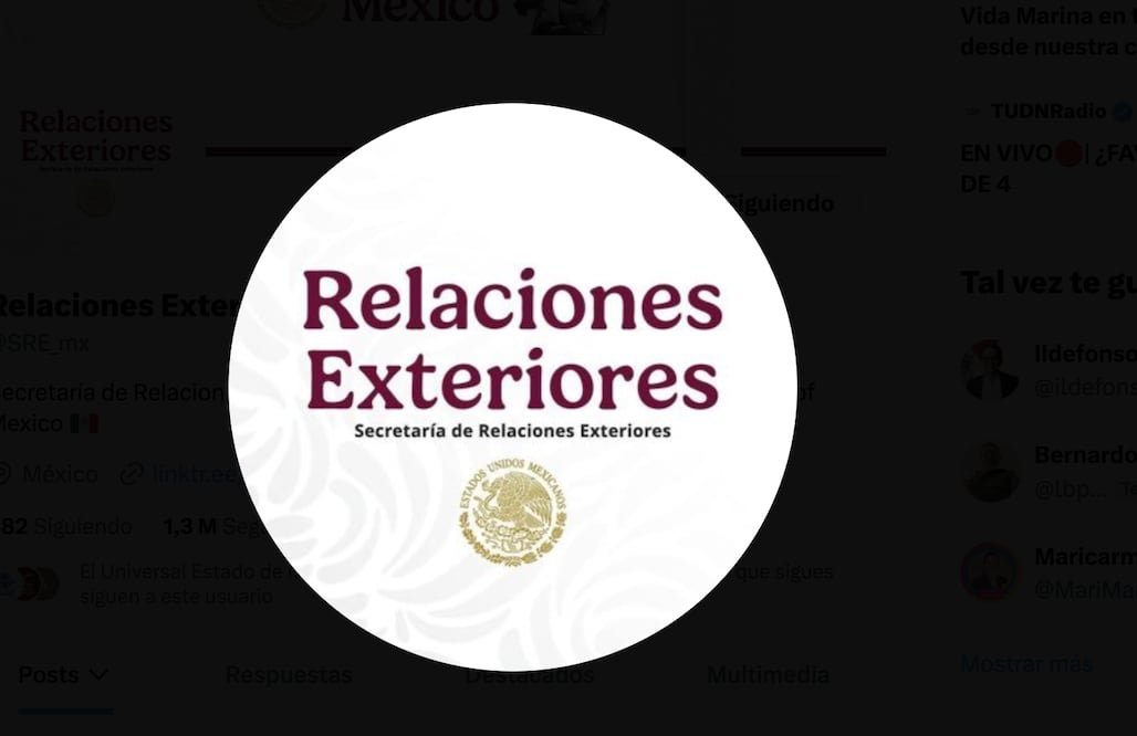 Relaciones exteriores I Foto: @SRE_mx