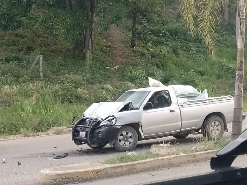 El accidente se dio en la colonia El Moreno en Huejutla Foto: Francisco H