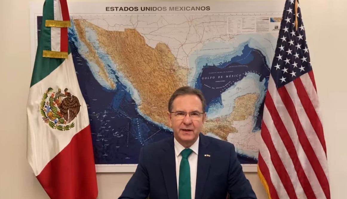 Esteban Moctezuma se mantiene al frente de la Embajada de México en EU. Foto: Captura de pantalla