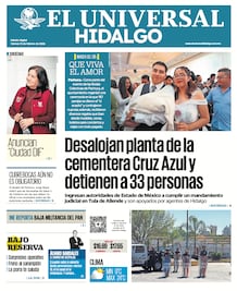 Portada El Universal Hidalgo 13/2/26